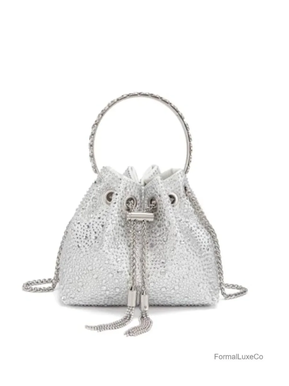 Rhinestone Crystal Clutch Evening Bag with Chain